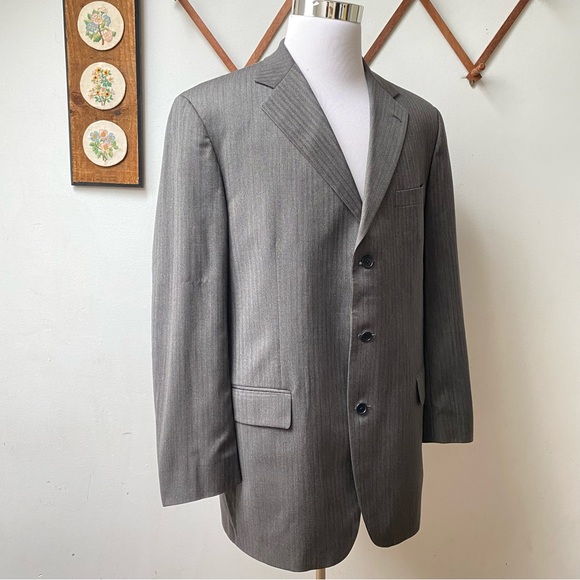 Brooks Brothers Loro Piana Wool Herringbone Blazer - Picture 15 of 16